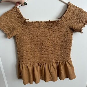 American Eagle mustard color top